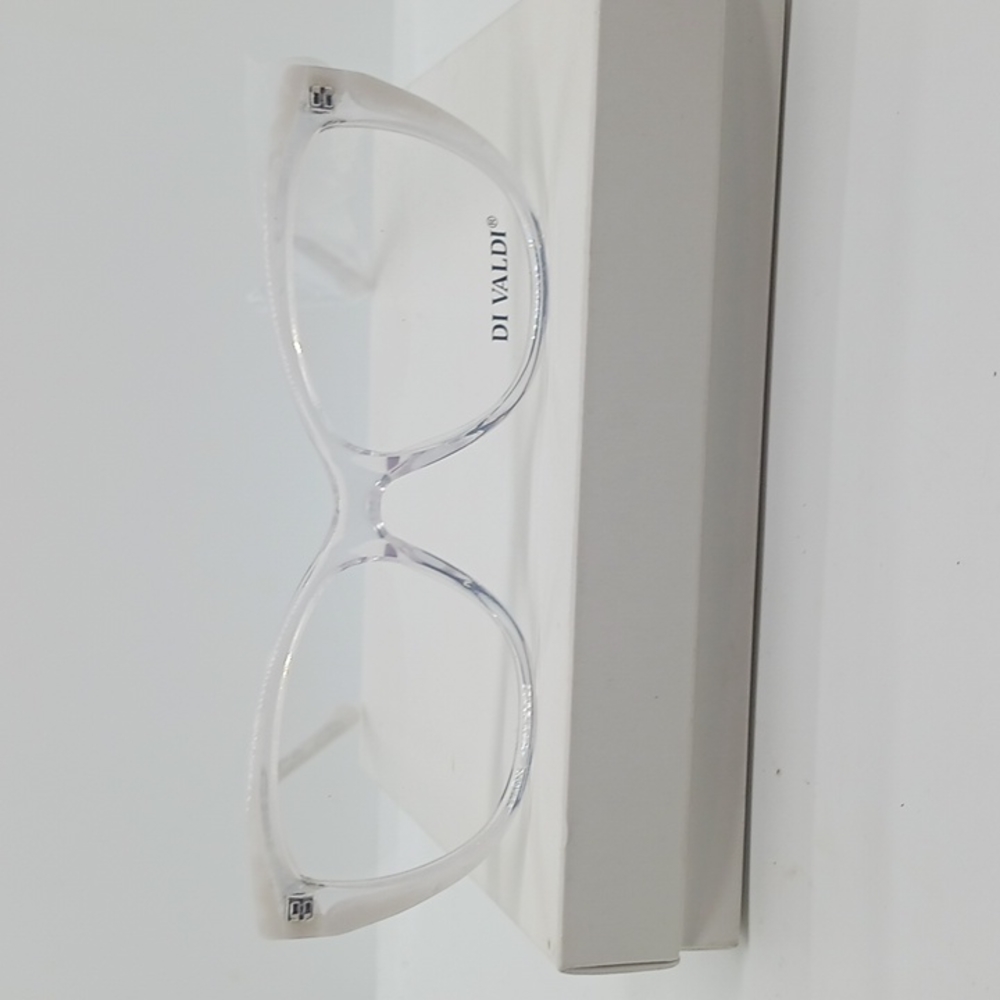 NWT WOMEN'S DI VALDI EYEGLASS FRAMES DVO8162 CLEAR
